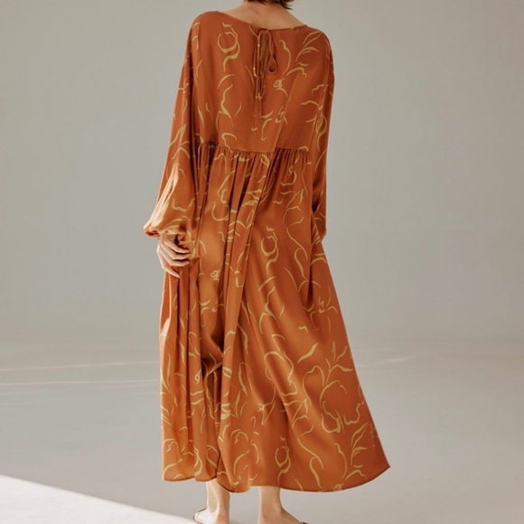 🆕 NAP Loungewear Art Print Maxi Dress in Cloud Track - Picture 4 of 13